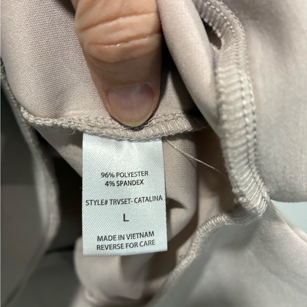 Scarlett Taupe Half-Zip Pullover Pantset - Picture 6 of 10